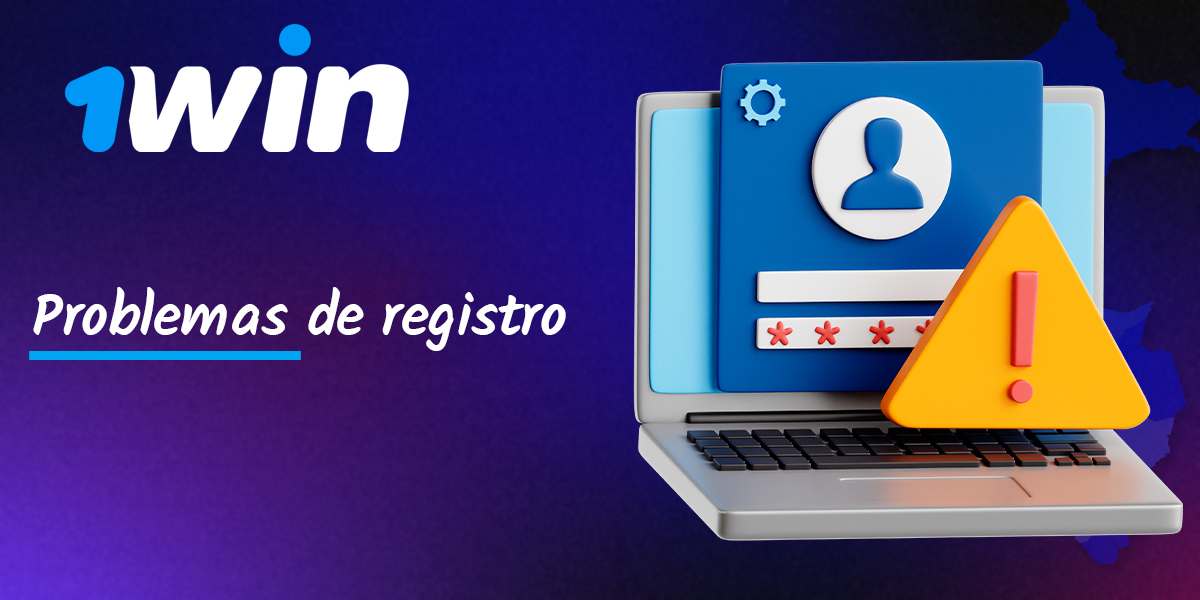 Problemas para registrarse en el sitio web de 1win