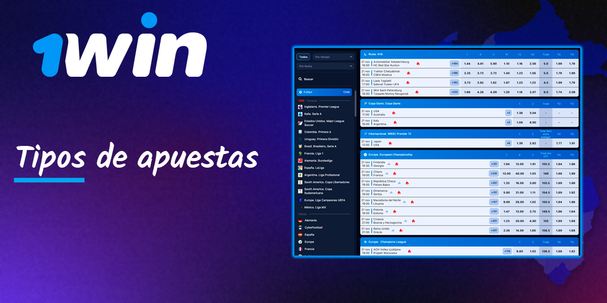 Tipos de apuestas de fútbol