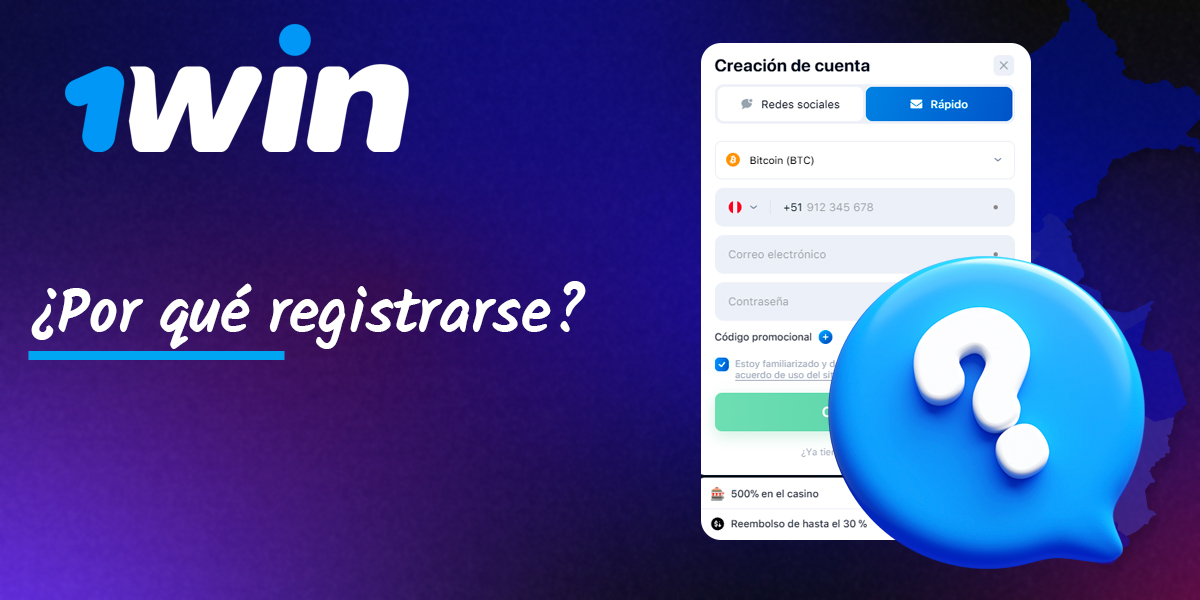 Por qué registrar una cuenta en el sitio web de 1win