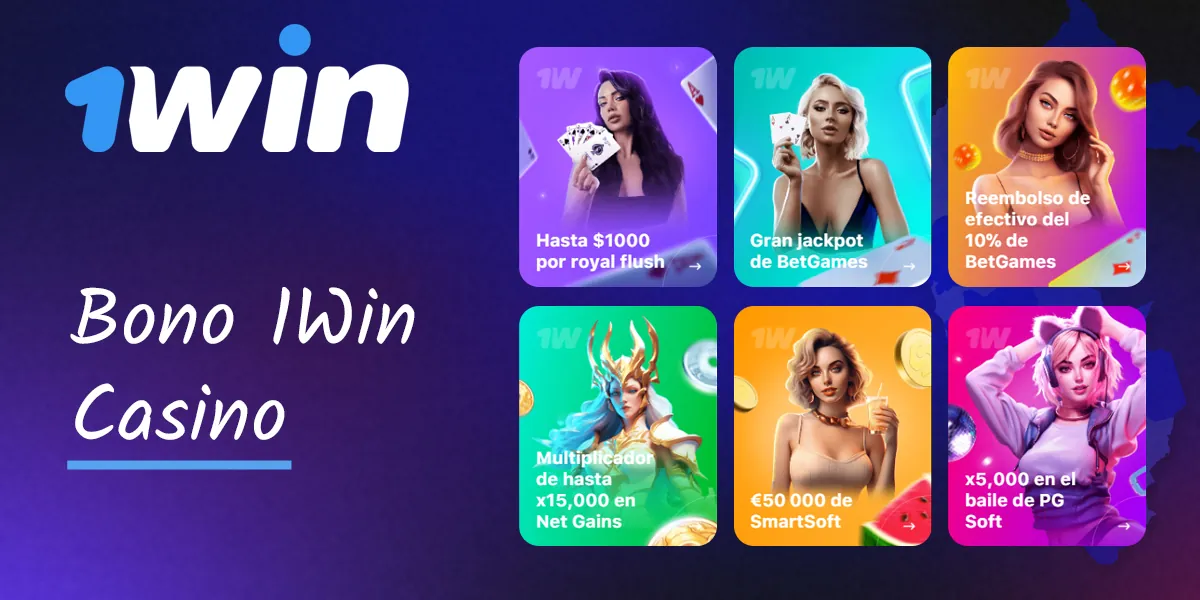 Lista de bonos disponibles para los usuarios del casino 1Win